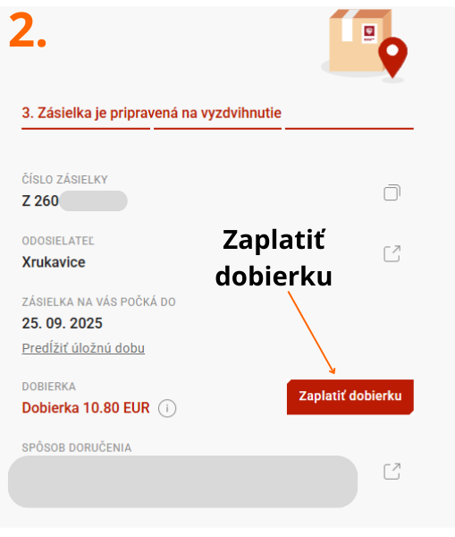 Zaplatiť dobierku
